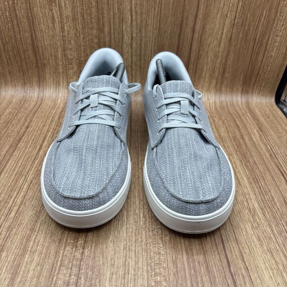 KIZIK PORTO MENS SZ 10.5 Sneakers SHOES WOMAN SZ 12 IN ALLOY HEATHER UNISEX EUC - Picture 2 of 8